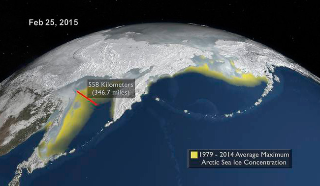 La capa de hielo del Ártico registra su nivel más bajo de los últimos 35 años