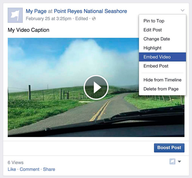 Facebook permite desde ahora insertar sus vídeos en cualquier web