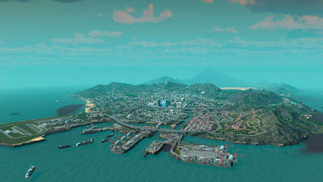 Recrean la ciudad de Los Santos en el videojuego Cities: Skylines