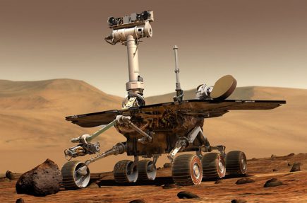 El vehículo de exploración espacial Opportunity completa una maratón en Marte