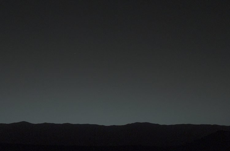 La Tierra vista desde Marte