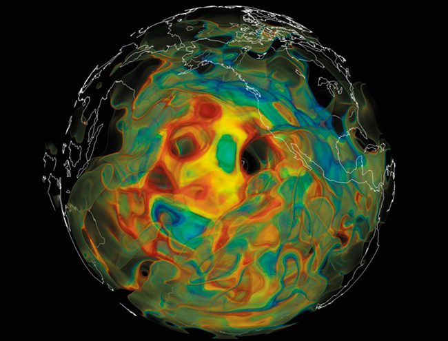 El estudio de los terremotos nos revela esta vista en 3D del manto terrestre