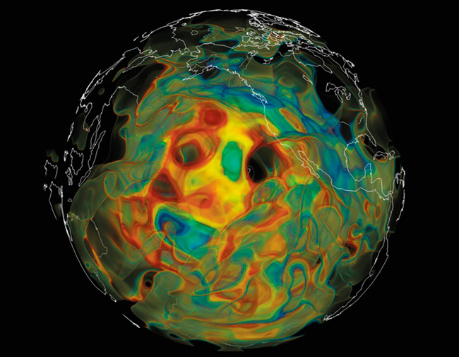 El estudio de los terremotos nos revela esta vista en 3D del manto terrestre