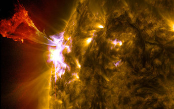 Asombrosa erupción solar captada por la NASA