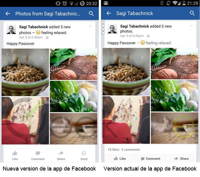 Facebook integra WhatsApp en su app para Android