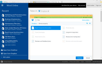 Microsoft Office Online permite ahora abrir, editar y guardar documentos en Dropbox