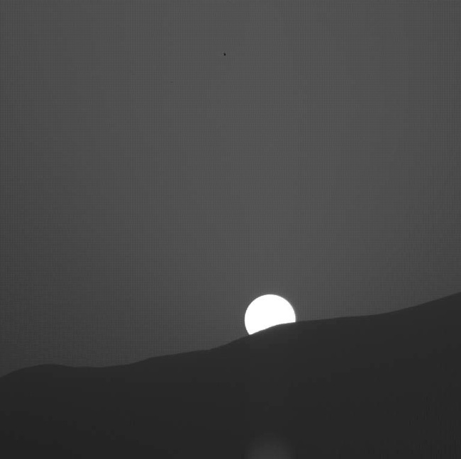 Curiosity capta esta fantástica puesta de Sol en Marte