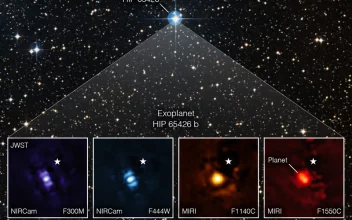 Primera imagen de un exoplaneta tomada por el telescopio espacial James Webb