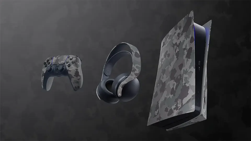 Sony presenta la colección Grey Camouflage para la PS5