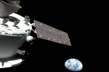 La nave espacial Orión toma su primera fotografía de la Tierra