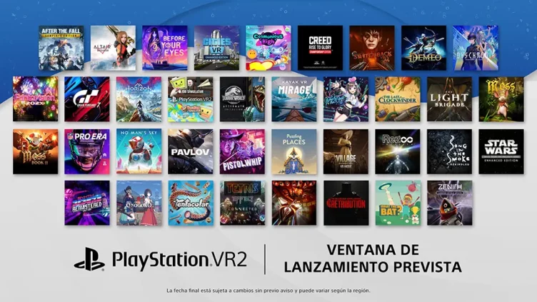 Anunciados los títulos de lanzamiento para el PlayStation VR2