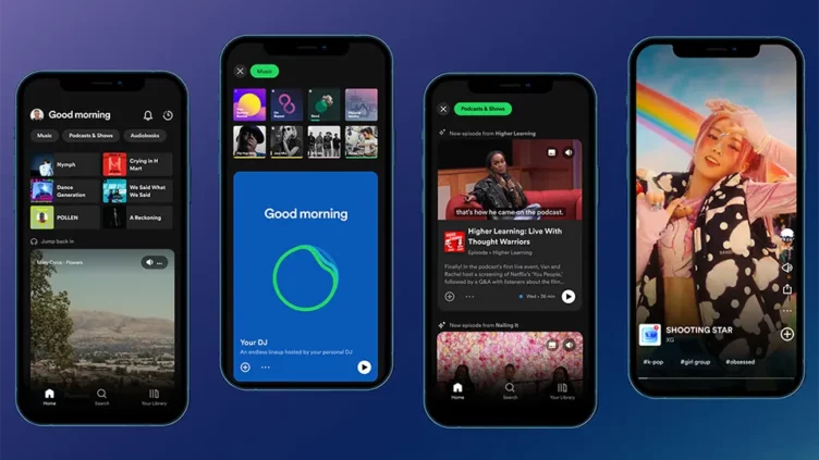 Spotify rediseña su app e incorpora vistas previas para canciones y podcasts