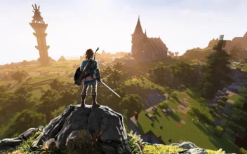 El mundo de The Legend of Zelda: Breath of the Wild en Minecraft