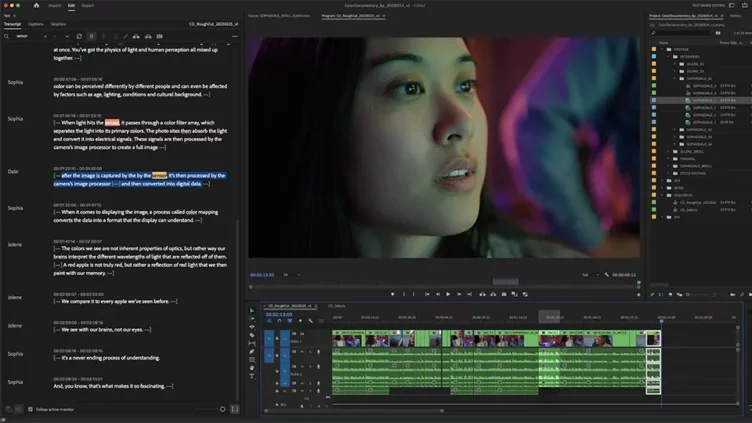 Premiere Pro va a permitir editar vídeos copiando y pegando texto