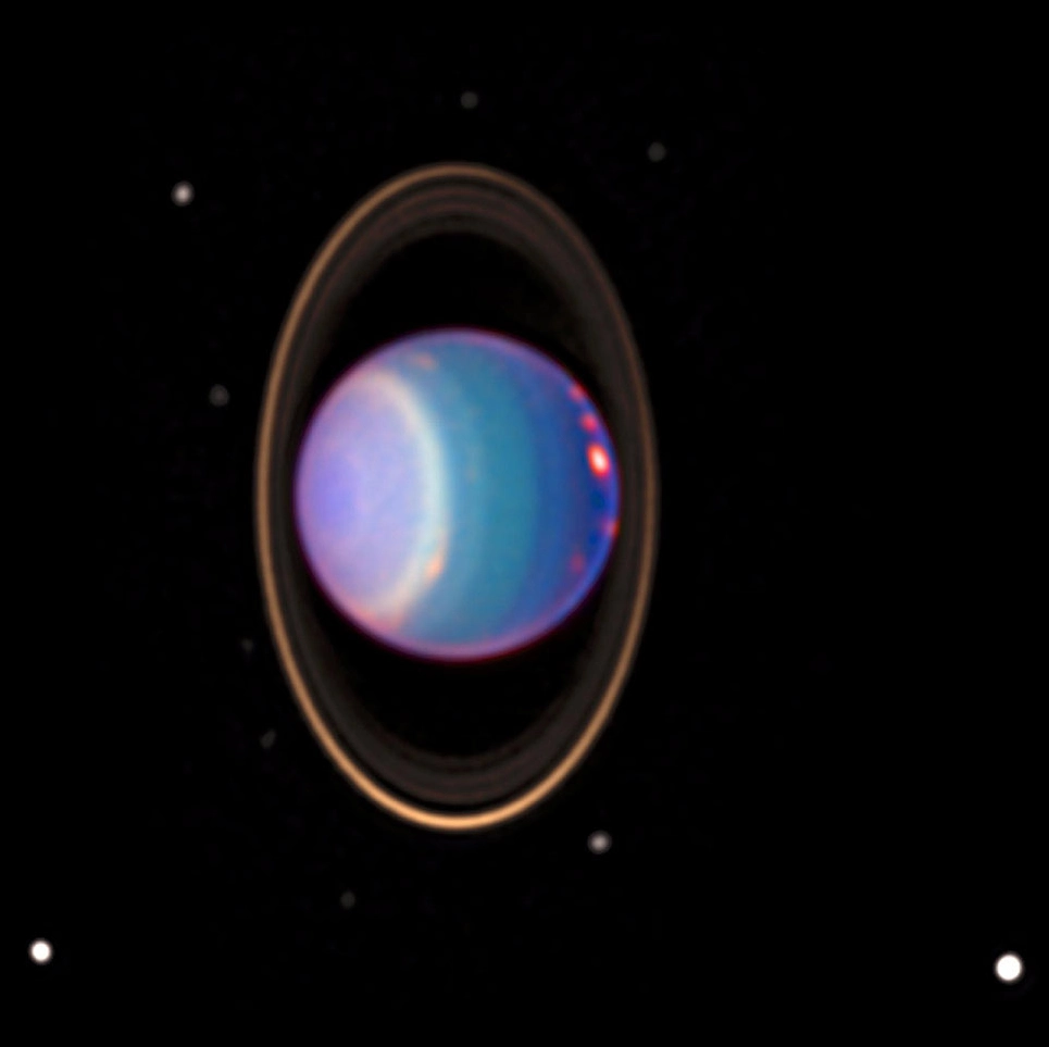 La NASA indica que cuatro lunas de Urano podrían contener océanos de agua líquida