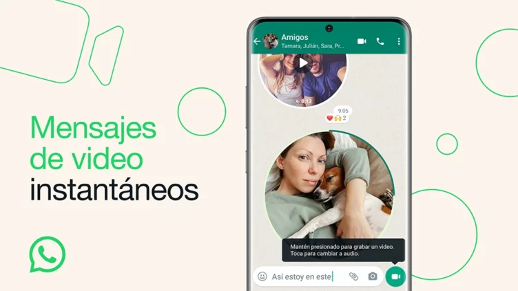 WhatsApp añade mensajes de vídeo instantáneos