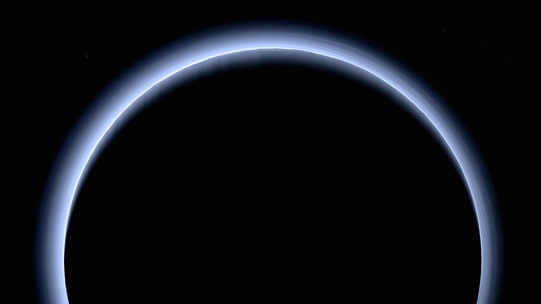 La atmósfera de Plutón vista por la sonda espacial New Horizons