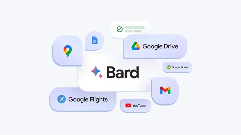 El chatbot Google Bard puede escanear ahora tus cuentas en Gmail, YouTube, Maps y Drive