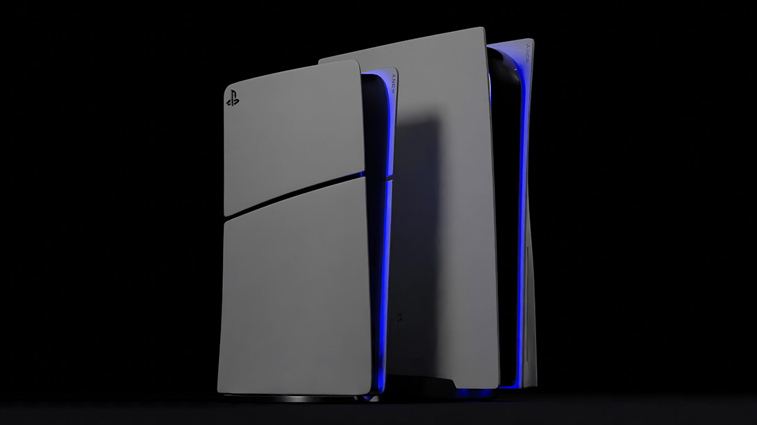 Comparación entre el tamaño de la PS5 Slim y el de la PS5 original