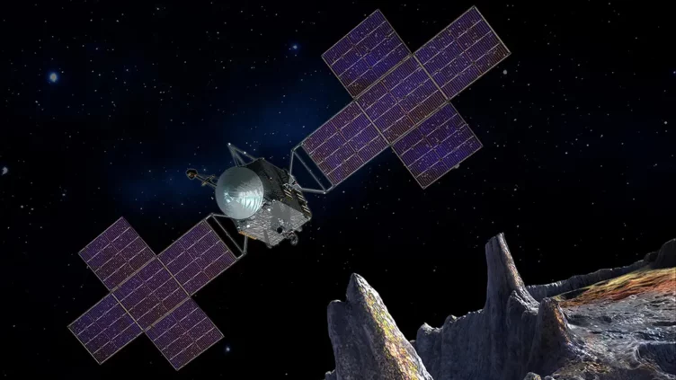 La nave espacial Psyche inicia un viaje que la llevará a explorar el núcleo metálico de un asteroide