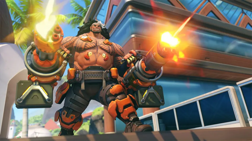 Mauga es el nuevo héroe tanque de Overwatch 2