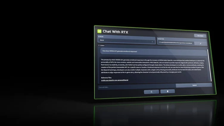Nvidia lanza Chat con RTX, su asistente virtual de inteligencia artificial