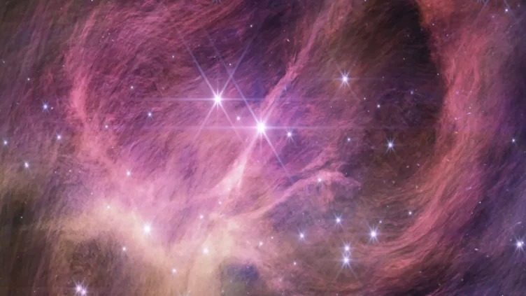 El cúmulo estelar IC 348 visto por el telescopio espacial James Webb