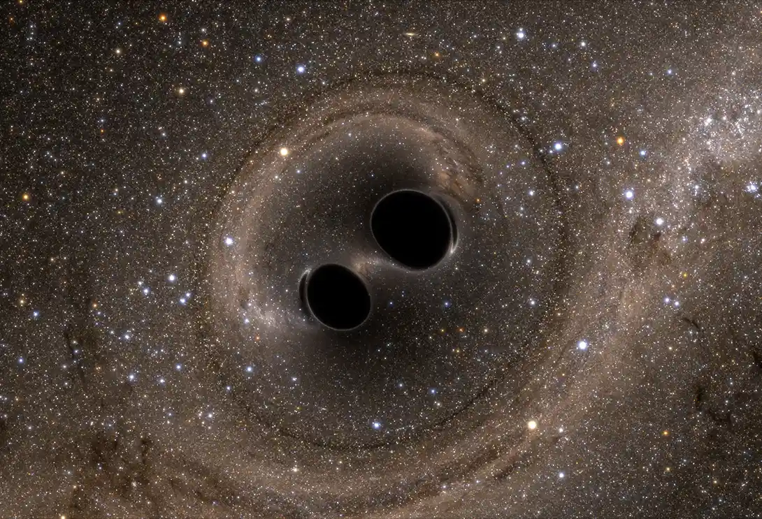 La mayor fusión de dos agujeros negros jamás detectada crea un agujero negro colosal