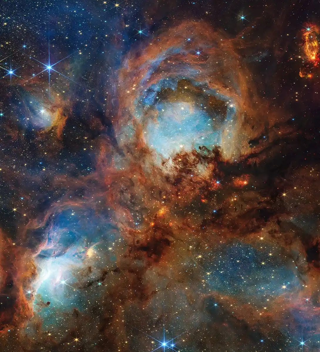 La Nebulosa Pata de Gato vista como nunca antes gracias al telescopio espacial James Webb