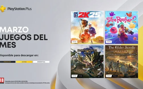 Monster Hunter Rise, Slime Rancher 2, The Elder Scrolls Online y PGA Tour 2K25 llegarán en marzo a PlayStation Plus