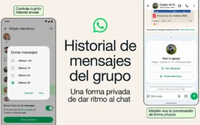 WhatsApp añade un historial de mensajes en grupo